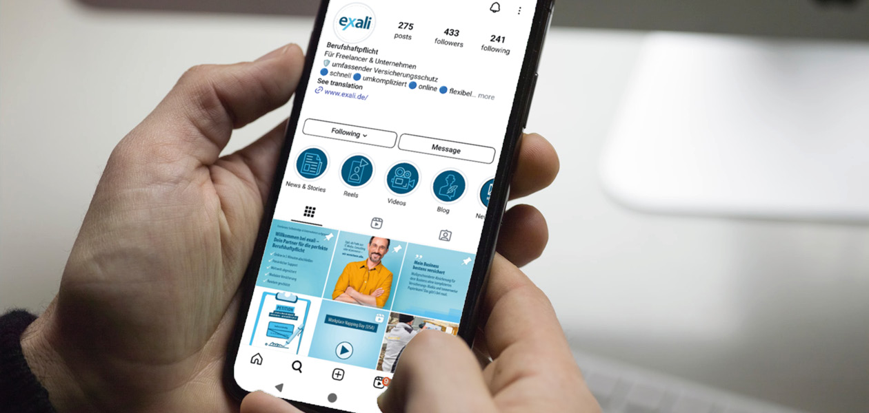 exali auf Social Media exali auf Instagram