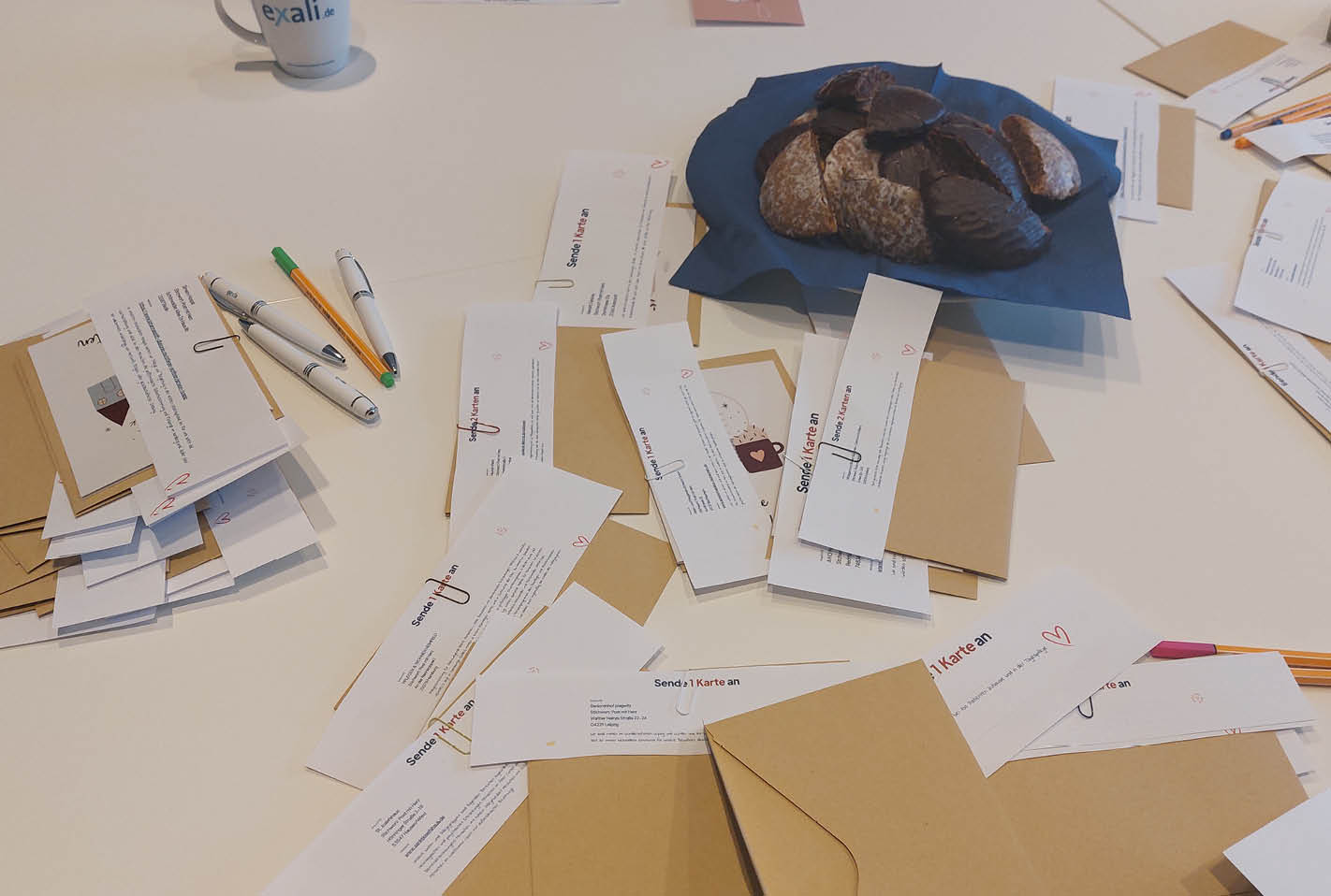 exali und Post mit Herz