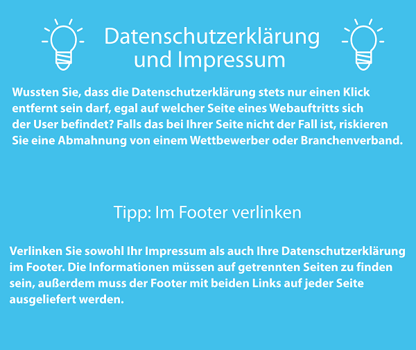 Datenschutzerklärung und Impressum